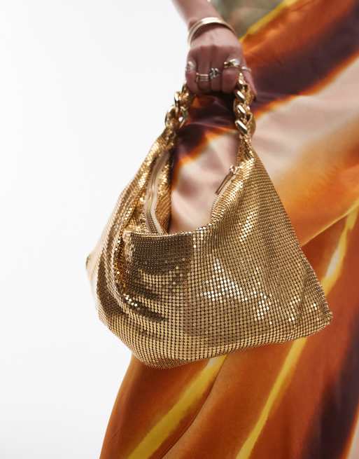 Topshop gold chain bag sale