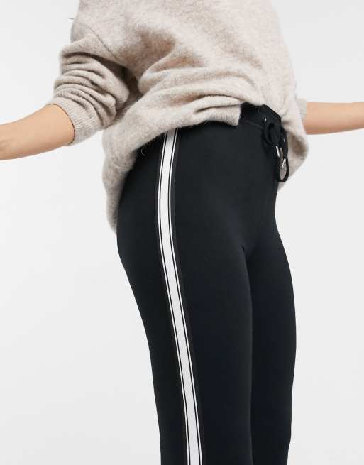 Topshop side cheap stripe joggers