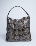 [Topshop] Topshop Sienna real leather shoulder bag in brown snake One Size Brown snake