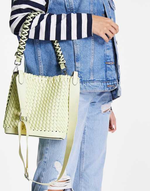 Topshop discount weave bag