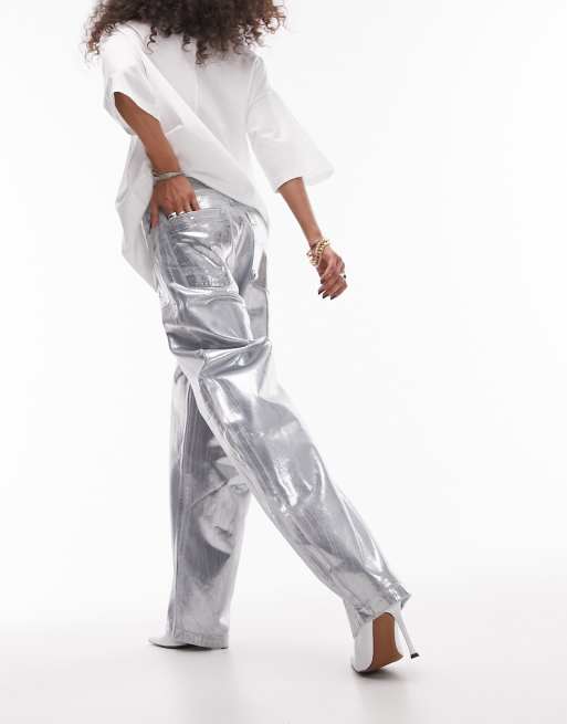 Baggy sales pants silver