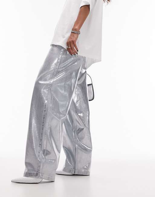 Baggy store silver pants