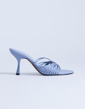 Topshop Simba strappy mule high sandal in blue