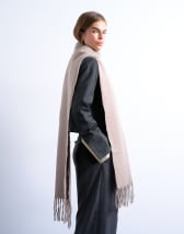 Topshop Simone supersoft blanket scarf in taupe