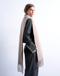 Simone supersoft blanket scarf in taupe