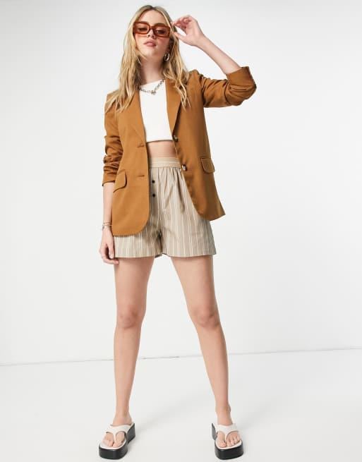 Topshop clearance camel blazer