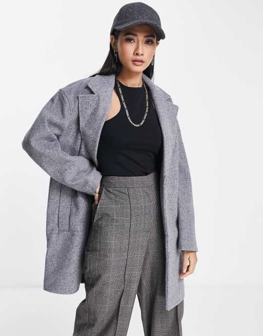 Mid length store grey coat