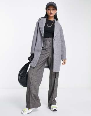 mid length grey coat