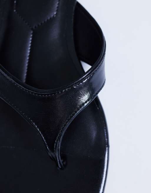Topshop - Sisi - Sandali bassi infradito neri, 3 di 4