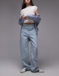 [Topshop] Topshop skater lowslung jeans in bleach-Blue W24 L32 Bleach