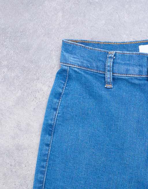 Topshop skinny high rise jeans in vintage blue, 5 of 7
