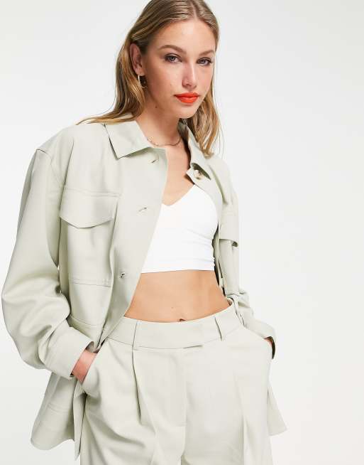 Topshop - Skræddersyet sæt i beige, 2 af 3