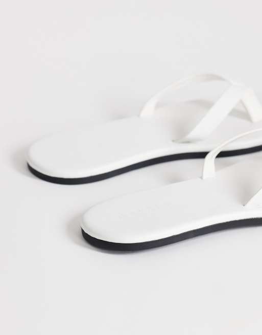 Topshop - Sky - Hvide sandaler med tårem i ægte læder, 4 af 4