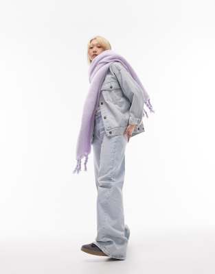 Topshop Sky soft scarf in lilac