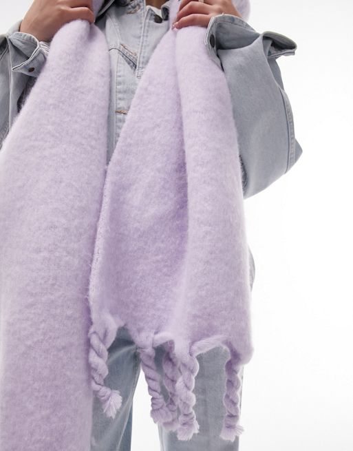 トップショップ Topshop Sky soft scarf in lilac レディース-
