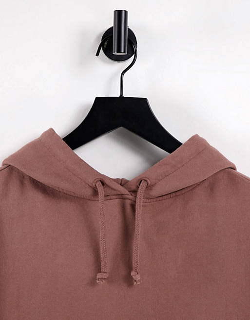 Women Topshop sleeveless hoodie in rose 