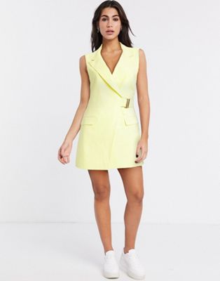 lemon blazer dress