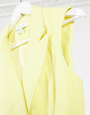 topshop lemon dress