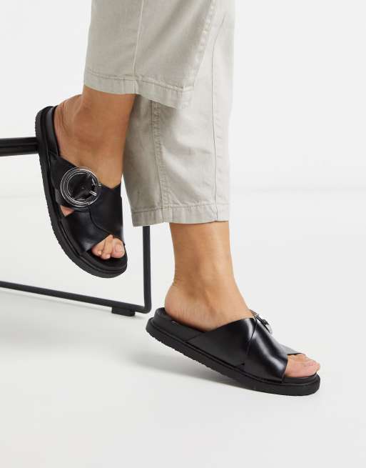 Asos best sale black sliders