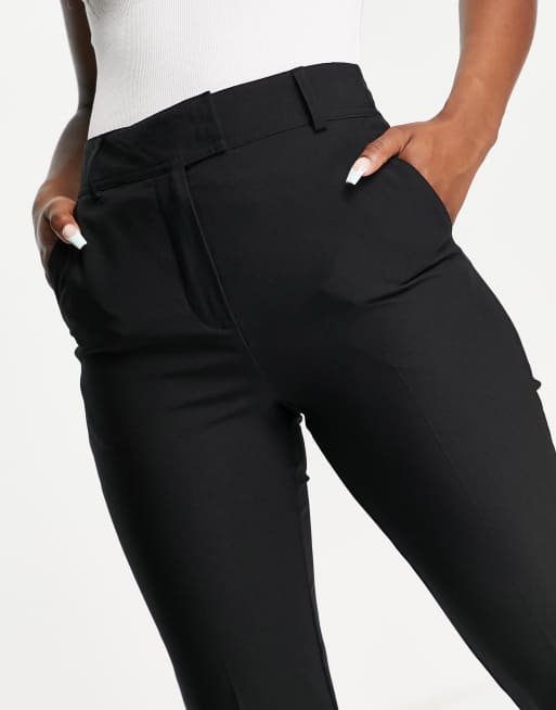 topshop black cigarette trousers Topshop slim cigarette pants in black