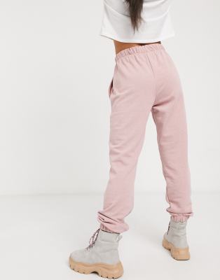 dusky pink joggers