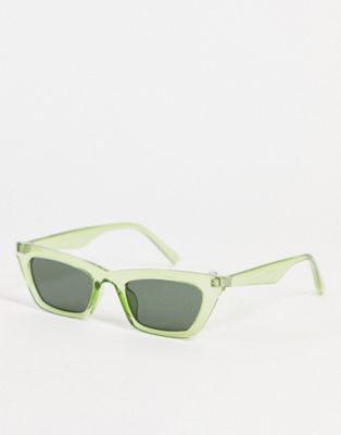 Topshop slim plastic cat eye sunglasses