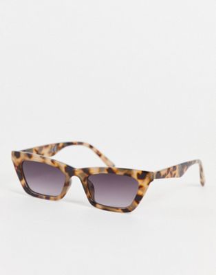 Topshop slim plastic cateye sunglasses