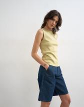 Topshop slim tank in soft lime