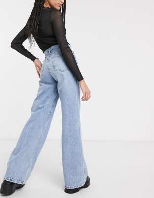 topshop slim wide jeans