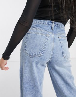 topshop slim wide jeans