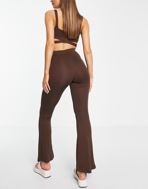 brown slinky flares