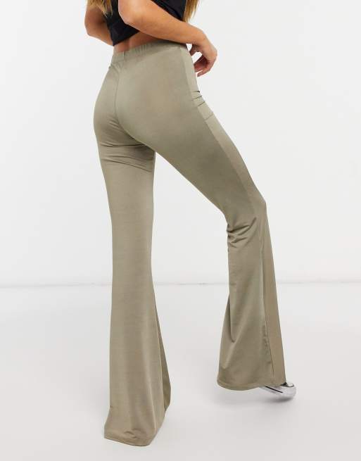 Shape White Slinky Flared Trousers, Curve