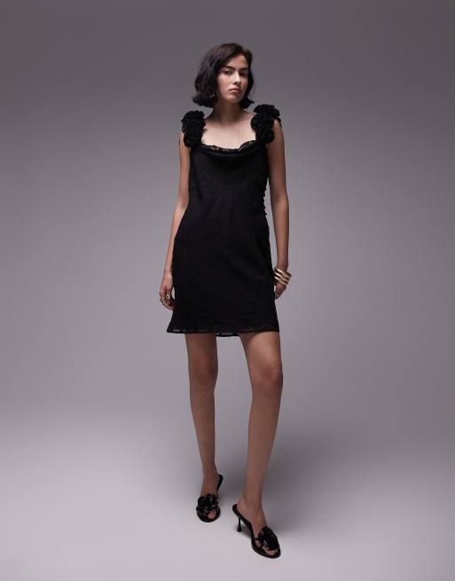 Topshop mini ruffle slip dress sales