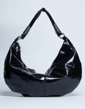 Topshop Sloane hardware scoop shoulder bag in black