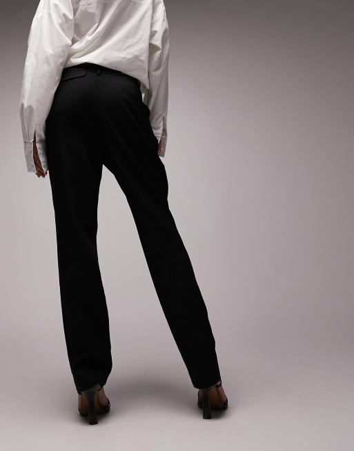Topshop - Smalle cigarette broek in zwart, 2 van 4