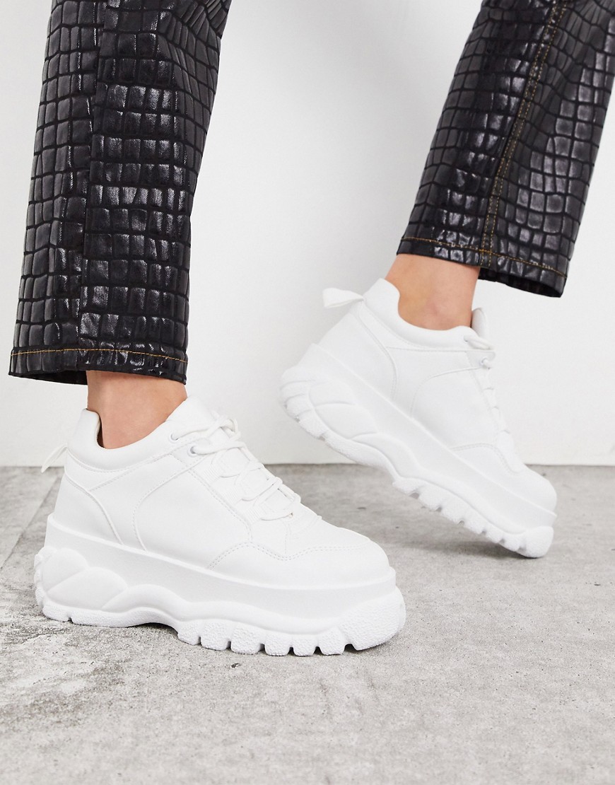 Topshop - Sneakers chunky bianche-Bianco