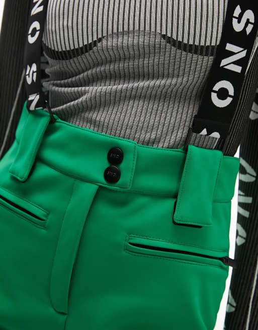 Pantalon Chaud Topshop Vert - Taille UK 8 - Style Hot Pants (21 Cm D'entrejambe) - Occasion Très Bon état