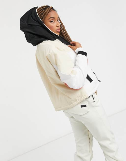 Topshop SNO ski jacket in white