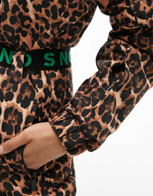 Topshop snow leopard on sale jacket