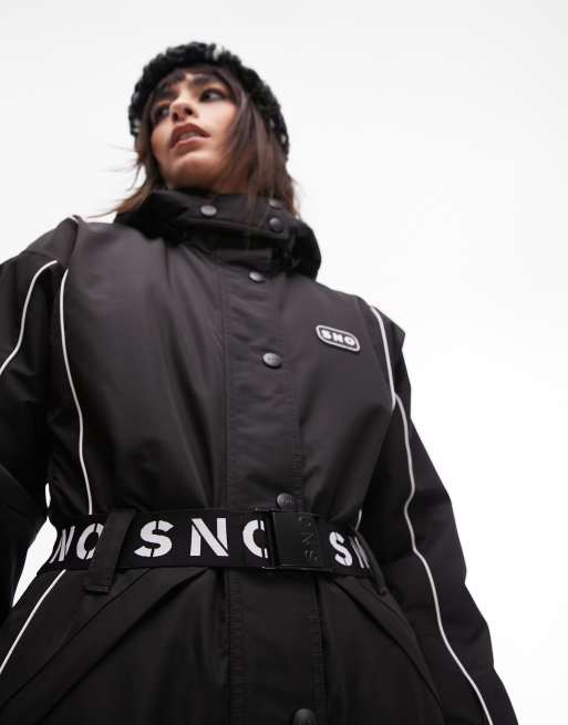 Black Hooded Snow Suit by Topshop SNO - Topshop USA