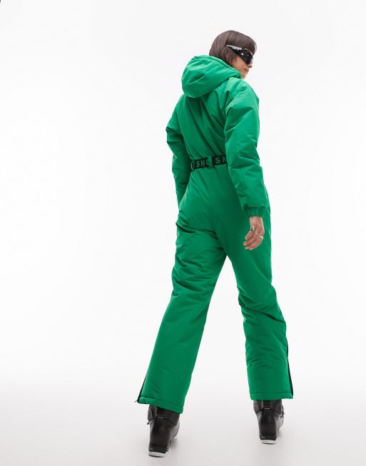 Green store ski suit