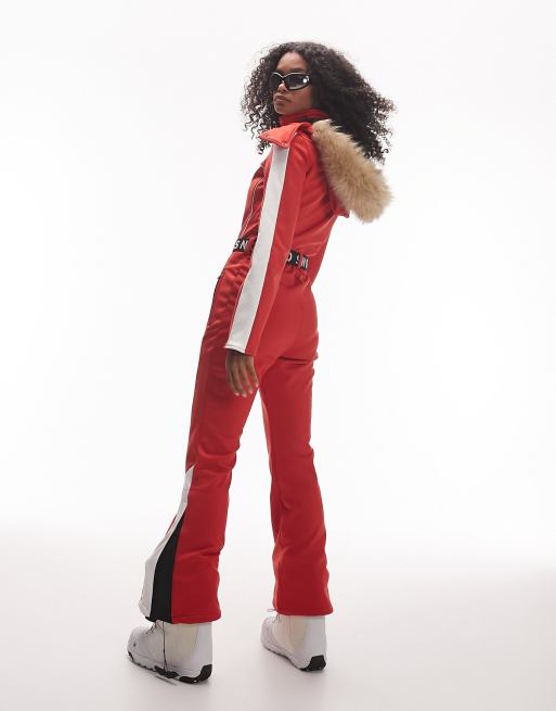 Red one store piece ski suit