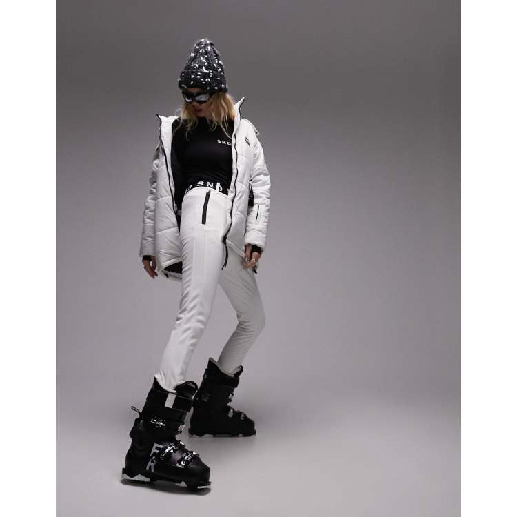 South Beach ski stirrup trousers in cream