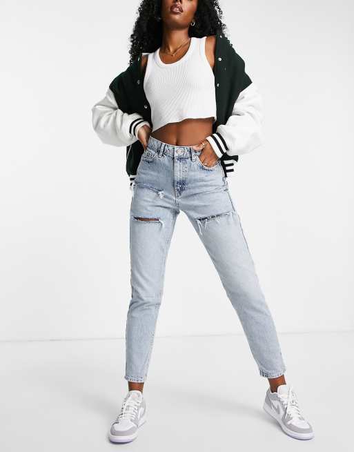 Topshop bleach best sale vintage mom jeans