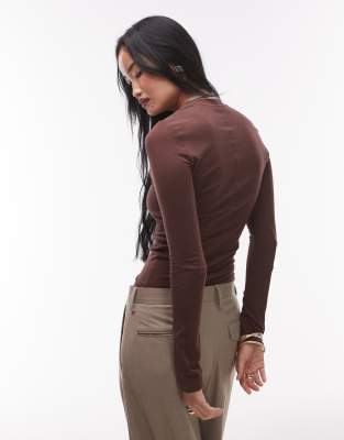 トップス andequal ribbon sleeve tops brown Tunic for Womens Fall Fashion 2024 Womens Tunic Tops Shirts