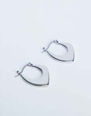 Topshop - Sonia - Creolen aus wasserfestem Edelstahl in Silber