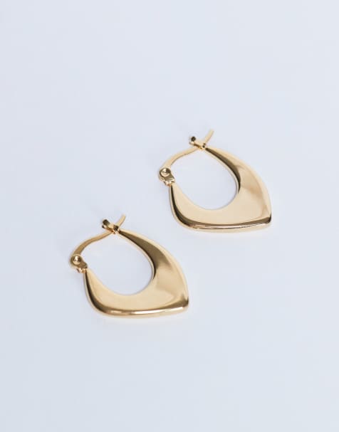 Topshop - Sonia - Oorbellen van waterbestendig roestvrij staal in goud - view 1