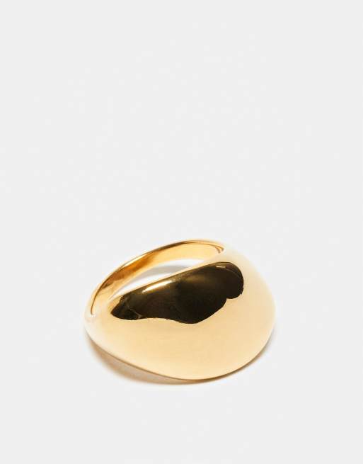 Topshop - Sorena - Anello in acciaio inossidabile waterproof color oro