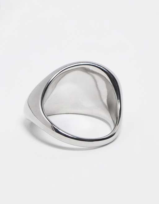 Topshop Sorena waterproof stainless steel ring in silver tone, 3 of 3