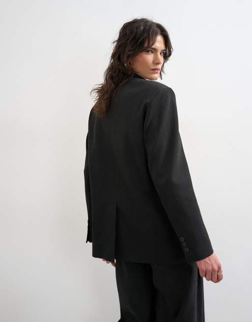 Topshop - Sort blazer med ståkrave, 3 af 4